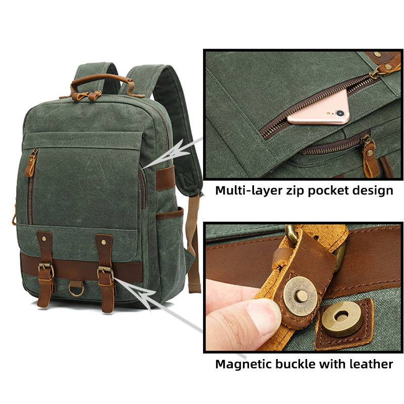 Vintage Canvas Backpack