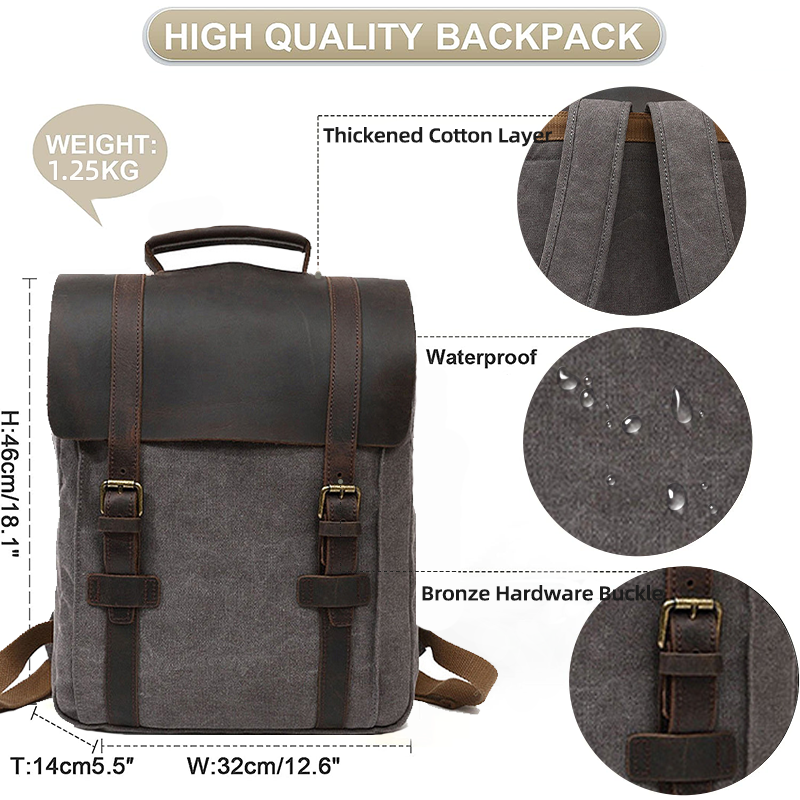 Vintage Canvas Backpack