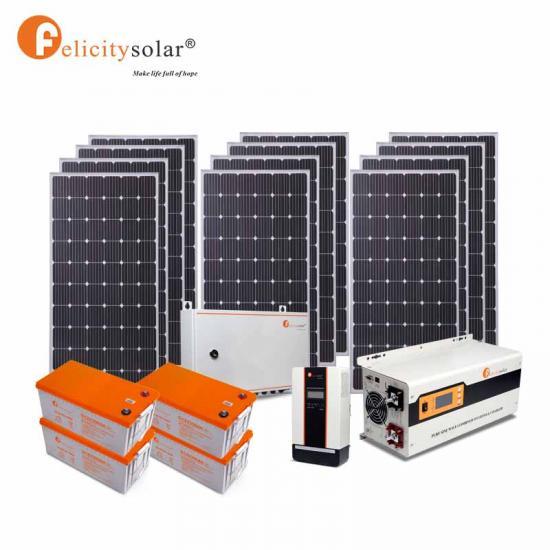 Complete Solar Energy System Home 3Kw 48V Off Grid Hybrid Solar Power Panel System