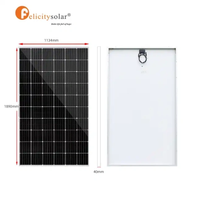 Монокриталлинн солнечная панель 450Вт Солнечная фотоэлектрическая панель 12bb полностью вырезанная панель ячеек