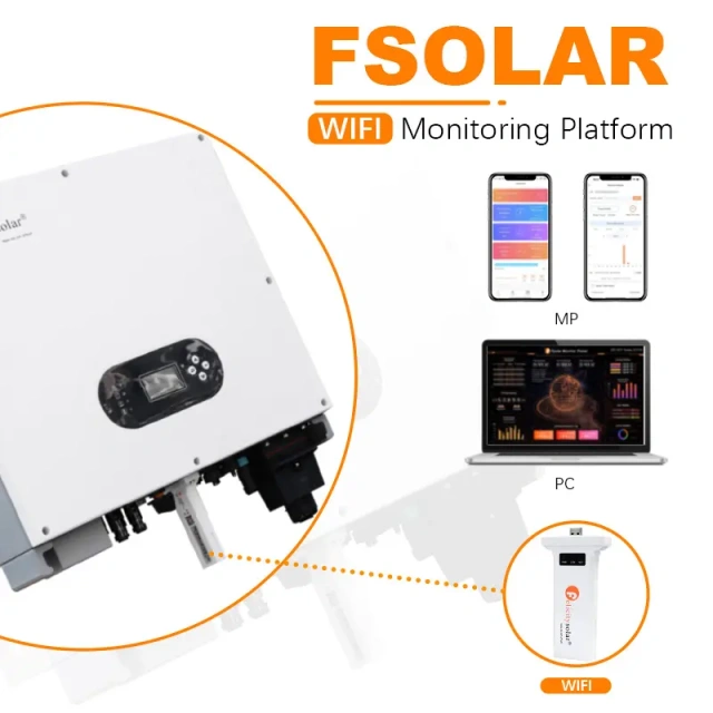 Wifi Module IP65 Waterproof Solar Inverter Mppt for Home Solar Power System