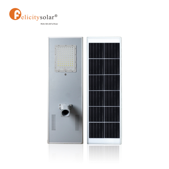 P3 60W Ip65 al aire libre todo en una lámpara de calle solar 60W/80W integró la luz de calle solar llevada