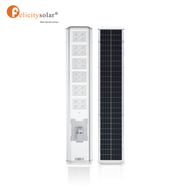 F1 120W 19200lm IP65 Waterproof Commercial LED Sensor Solar Outdoor Solar All in One Light