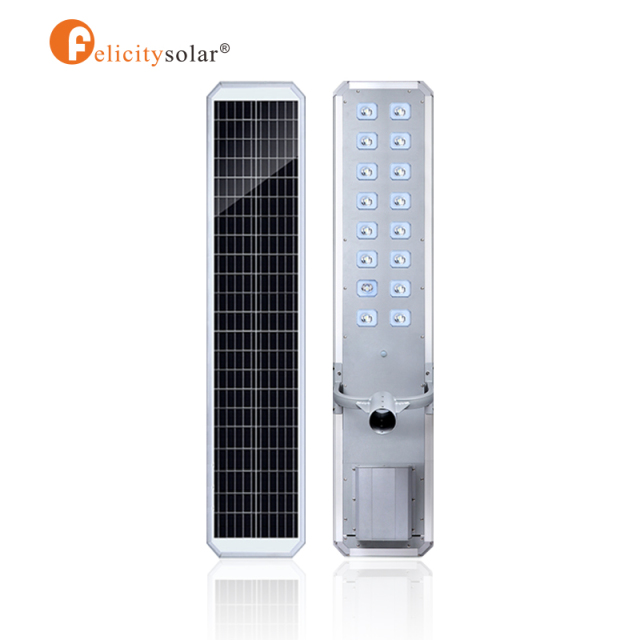 D2 120W High Efficiency Solar Cell Built-in All in One Solar Street Light