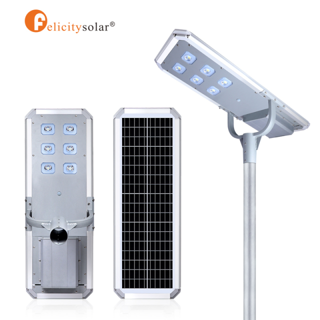 D2 40W LED Streetlight for Outdoor light Remote Control IP65 Waterproof 40W Aluminum Solar Street Light