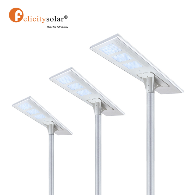 A3 100W-S Aluminum Solar Street Light led all in one solar street light with remote waterproof