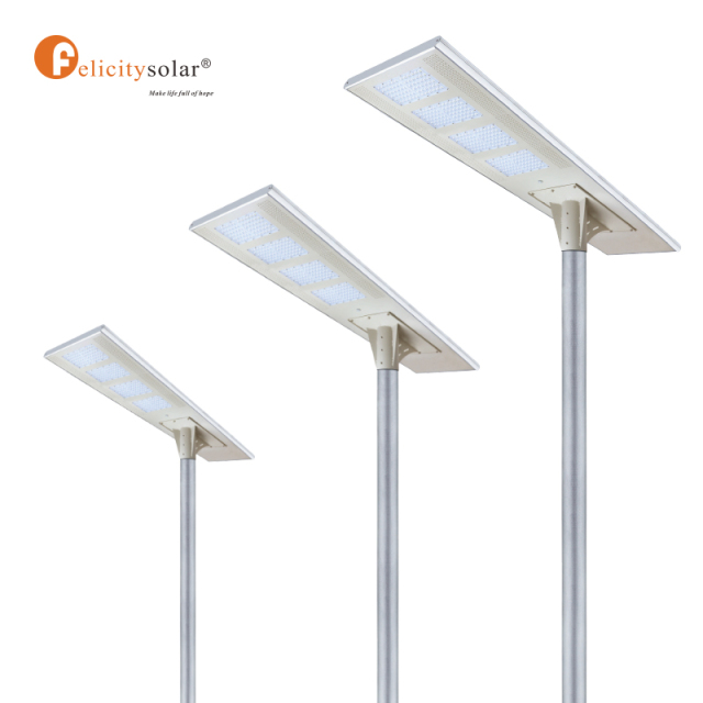 A3 150W Aluminum Solar Street Light led all in one solar street light with remote waterproof
