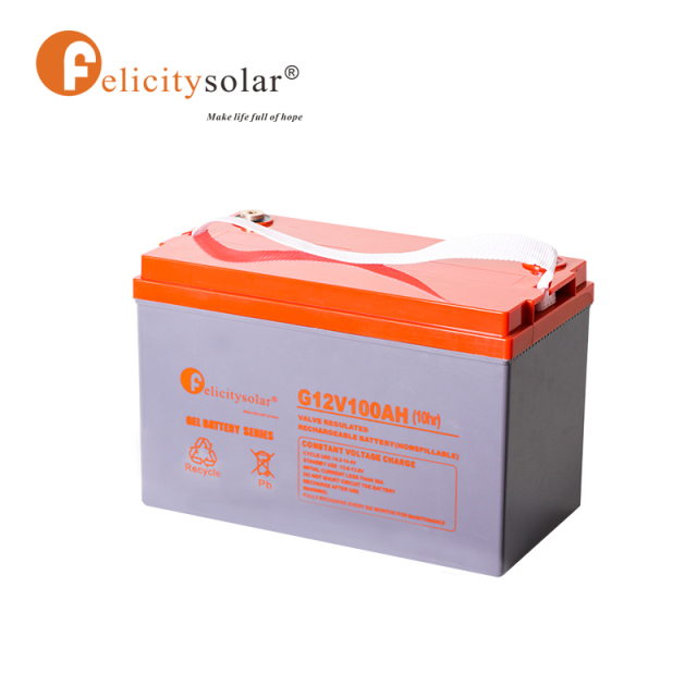 100AH 12V Gel Battery Deep Cycle for Storage Energy Home System