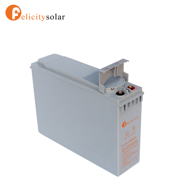 100AH High Quality Safety Value Non-Spillable Construction Design Lead Acid Battery Front Terminal Battery