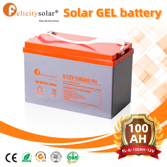 100AH 12V Gel Battery Deep Cycle for Storage Energy Home System