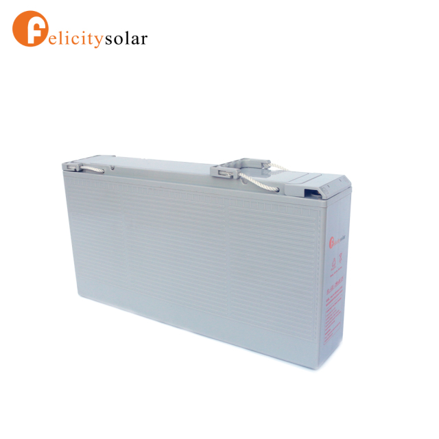 150AH High Quality Safety Value Non-Spillable Construction Design Lead Acid Battery Front Terminal Battery