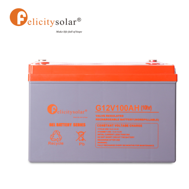 100AH 12V Gel Battery Deep Cycle for Storage Energy Home System