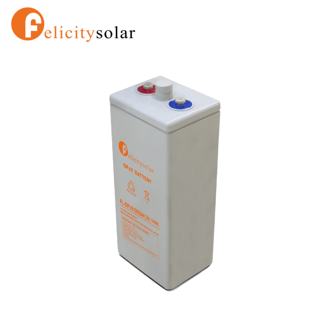 OPZV 500Ah 2V Solar Battery With Immobilized Gel And Tubular Plate Technology