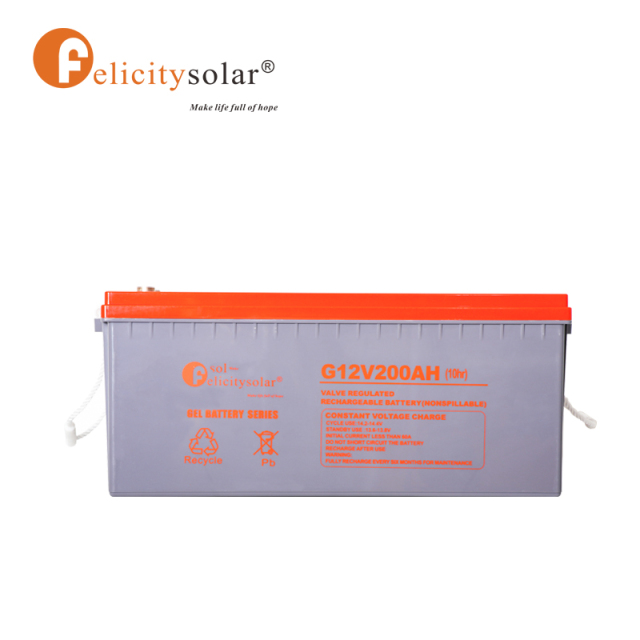 200AH 12V Gel Battery Deep Cycle for Storage Energy Home System