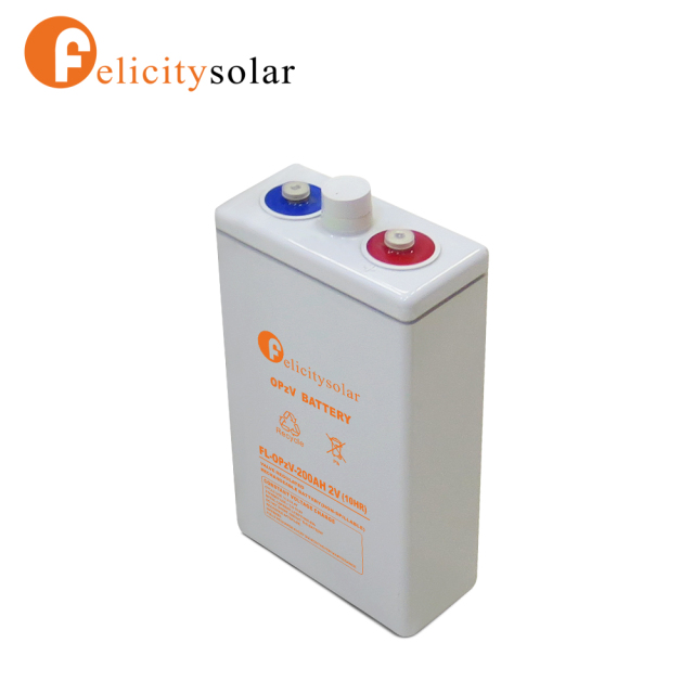OPZV 200Ah 2V Solar Battery With Immobilized Gel And Tubular Plate Technology