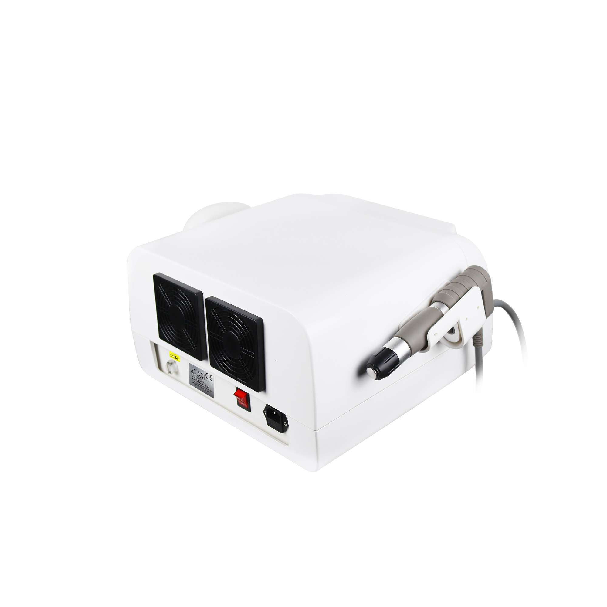 2-in-1 Physiotherapy Machine With Shockwave And Ultrasonic Therapy.