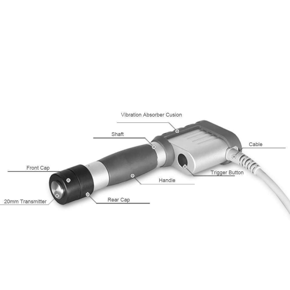 Astiland Portable Ultrasonic ESWT Shockwave Therapy Machine for Physical Pain Treatment