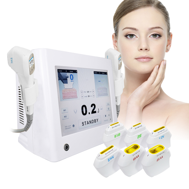 Portable Face Lift  Focused Ultrasound  7d Hifu Machine With  7 Cartridges