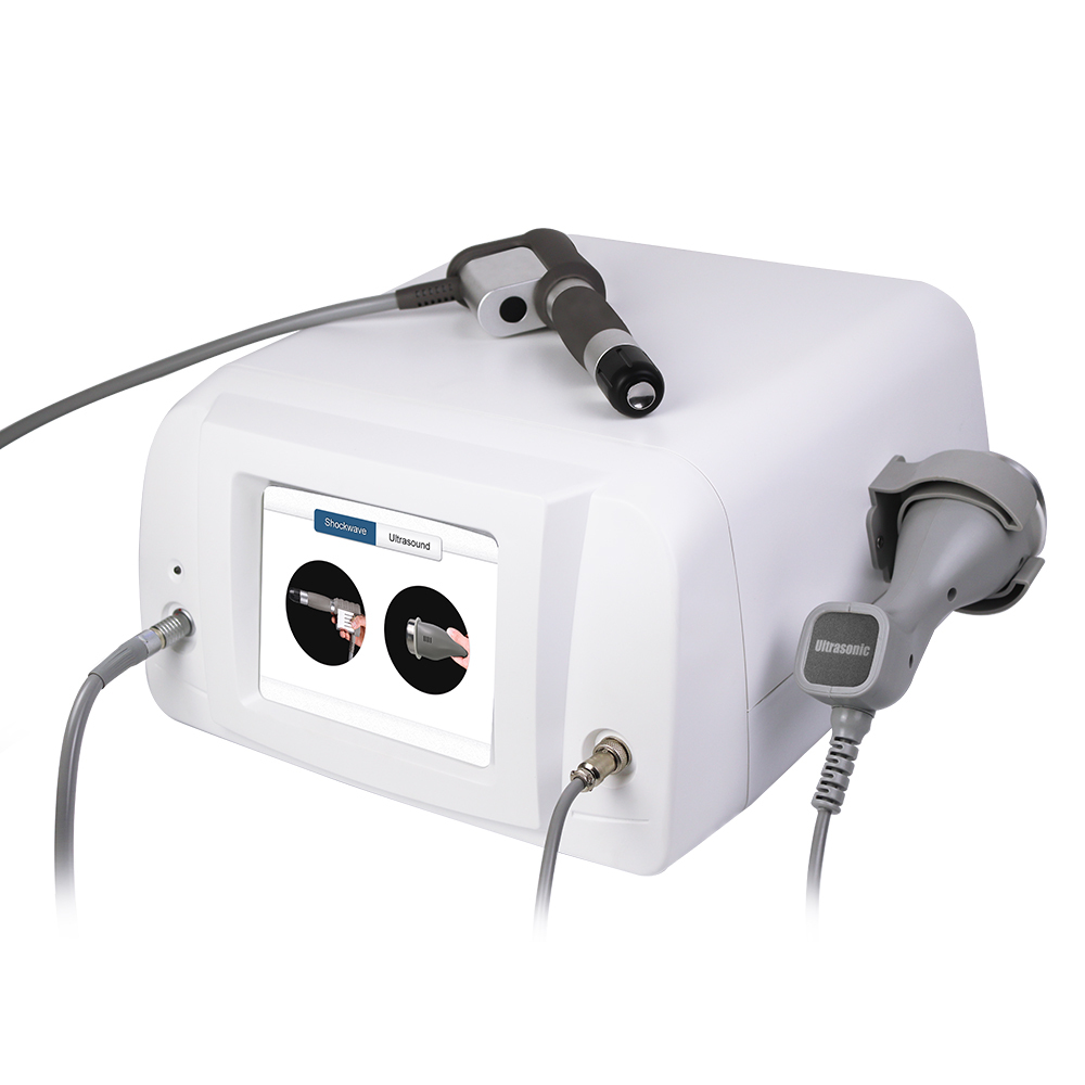 2-in-1 Physiotherapy Machine With Shockwave And Ultrasonic Therapy.