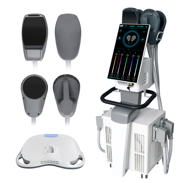 14 Tesla HIEMT with RF 4 Handles Body Slimming EMS Sculpting Machine 丨Fat Reducing & Muscle Building