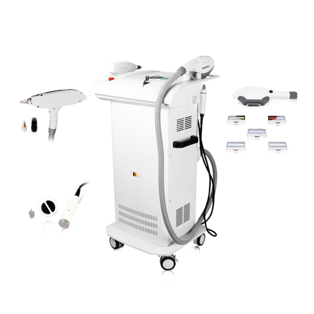 3-in-1 SHR IPL, Q-Switched ND Yag Laser & Fractional RF Beauty Machine | Hair Removal, Tattoo Removal, Skin Rejuvenation