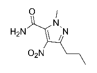 1-Methyl-4-nitro-3-propyl-(1H)-pyrazole-5-carboxamide
