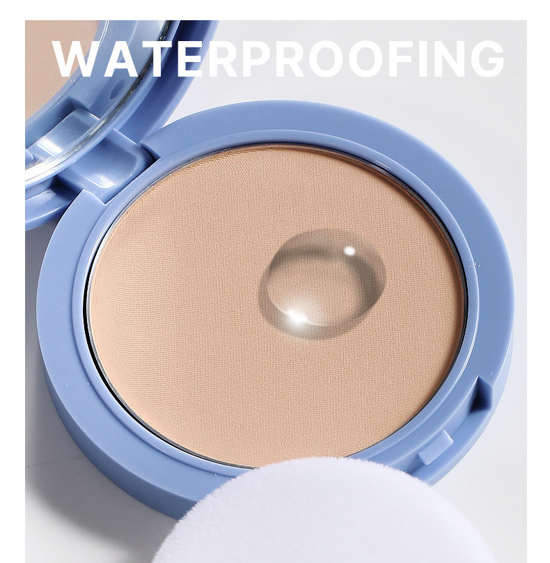 Beauty pressed powder compact waterproof contouring natural concealer long-lasting makeup setting oil-control powder