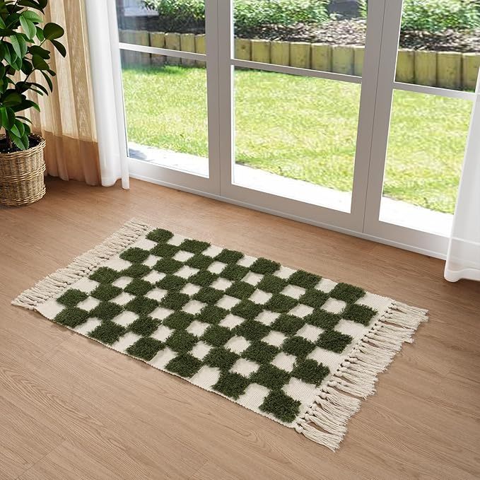 Non-Shedding Neutral Woven Beige Rug Indoor Carpet for Bedroom Table