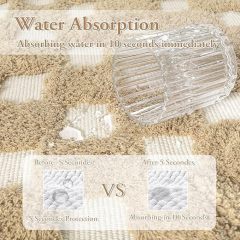 Non-Shedding Neutral Woven Beige Rug Indoor Carpet for Bedroom Table