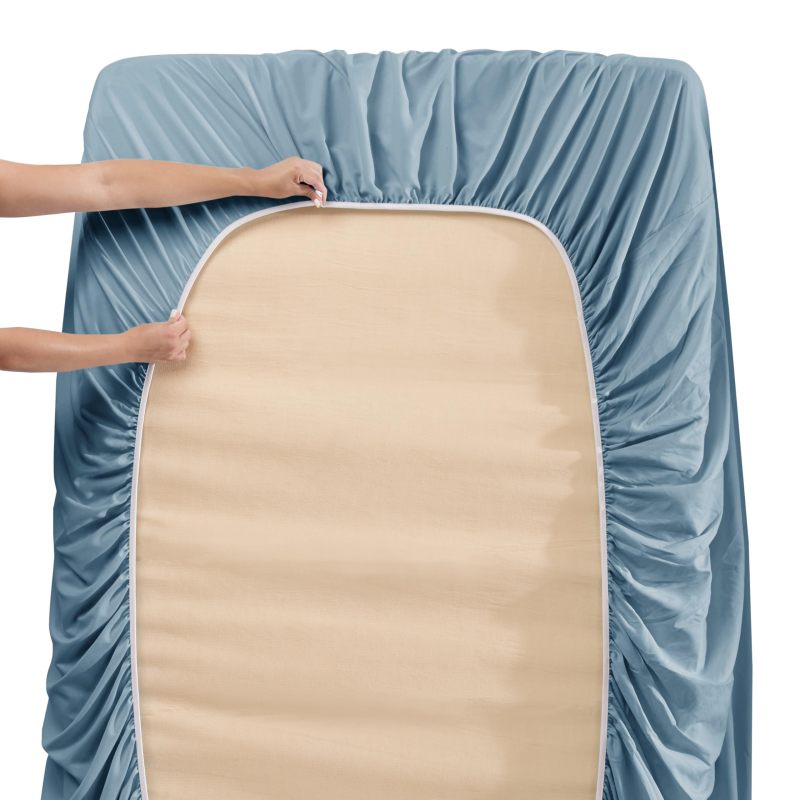 1Extra Deep Pocket King Size Sheets Sets - Fits Mattress 18-24 Inches Deep - Extra Deep Pocket Sheets - 6 Piece King Size Sheets - King Sheets Deep Pocket - Grey Sheets