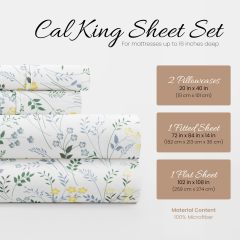 1   MooMee Bedding Sheet Set 100% Washed Cotton Linen Like Textured Breathable Durable Soft Comfy (Dark Grey, King)