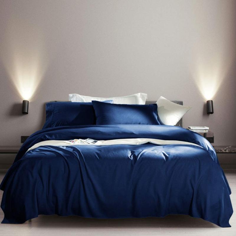 Bed Sheet Set Super Soft Microfiber 1800 Thread Count Luxury Egyptian Sheets Fit 18-24 Inch Deep Pocket Mattress Wrinkle-6 Piece (Dark Grey, Queen)