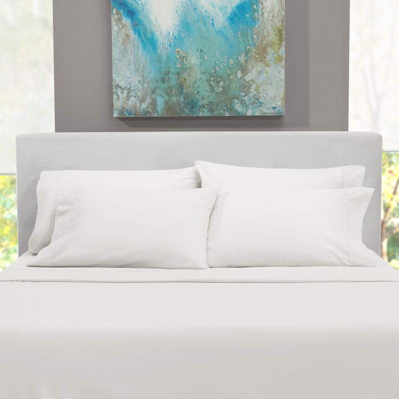 1Extra Deep Pocket King Size Sheets Sets - Fits Mattress 18-24 Inches Deep - Extra Deep Pocket Sheets - 6 Piece King Size Sheets - King Sheets Deep Pocket - Grey Sheets