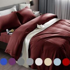 Bed Sheet Set Super Soft Microfiber 1800 Thread Count Luxury Egyptian Sheets Fit 18-24 Inch Deep Pocket Mattress Wrinkle-6 Piece (Dark Grey, Queen)