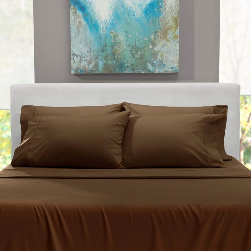 1Extra Deep Pocket King Size Sheets Sets - Fits Mattress 18-24 Inches Deep - Extra Deep Pocket Sheets - 6 Piece King Size Sheets - King Sheets Deep Pocket - Grey Sheets