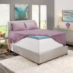 1Extra Deep Pocket King Size Sheets Sets - Fits Mattress 18-24 Inches Deep - Extra Deep Pocket Sheets - 6 Piece King Size Sheets - King Sheets Deep Pocket - Grey Sheets