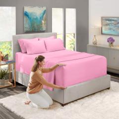 1Extra Deep Pocket King Size Sheets Sets - Fits Mattress 18-24 Inches Deep - Extra Deep Pocket Sheets - 6 Piece King Size Sheets - King Sheets Deep Pocket - Grey Sheets