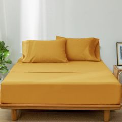 1   MooMee Bedding Sheet Set 100% Washed Cotton Linen Like Textured Breathable Durable Soft Comfy (Dark Grey, King)