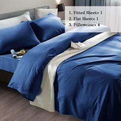 Bed Sheet Set Super Soft Microfiber 1800 Thread Count Luxury Egyptian Sheets Fit 18-24 Inch Deep Pocket Mattress Wrinkle-6 Piece (Dark Grey, Queen)