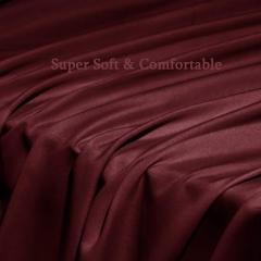 Bed Sheet Set Super Soft Microfiber 1800 Thread Count Luxury Egyptian Sheets Fit 18-24 Inch Deep Pocket Mattress Wrinkle-6 Piece (Dark Grey, Queen)