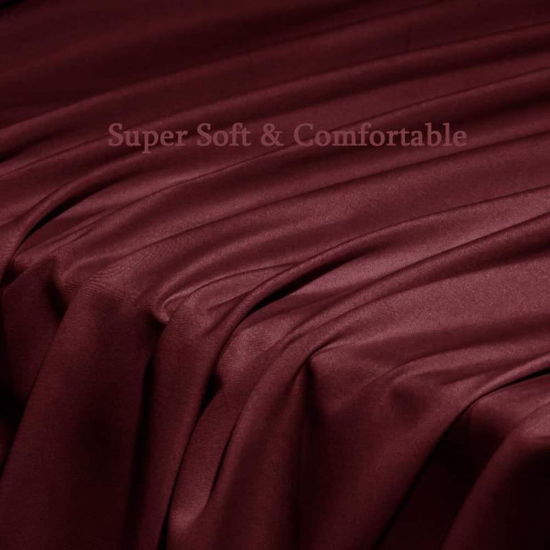 Bed Sheet Set Super Soft Microfiber 1800 Thread Count Luxury Egyptian Sheets Fit 18-24 Inch Deep Pocket Mattress Wrinkle-6 Piece (Dark Grey, Queen)
