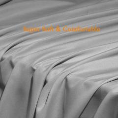 Bed Sheet Set Super Soft Microfiber 1800 Thread Count Luxury Egyptian Sheets Fit 18-24 Inch Deep Pocket Mattress Wrinkle-6 Piece (Dark Grey, Queen)