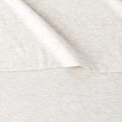 改Amazon Basics Cotton Jersey 4-Piece Bed Sheet Set, Queen, White, Solid