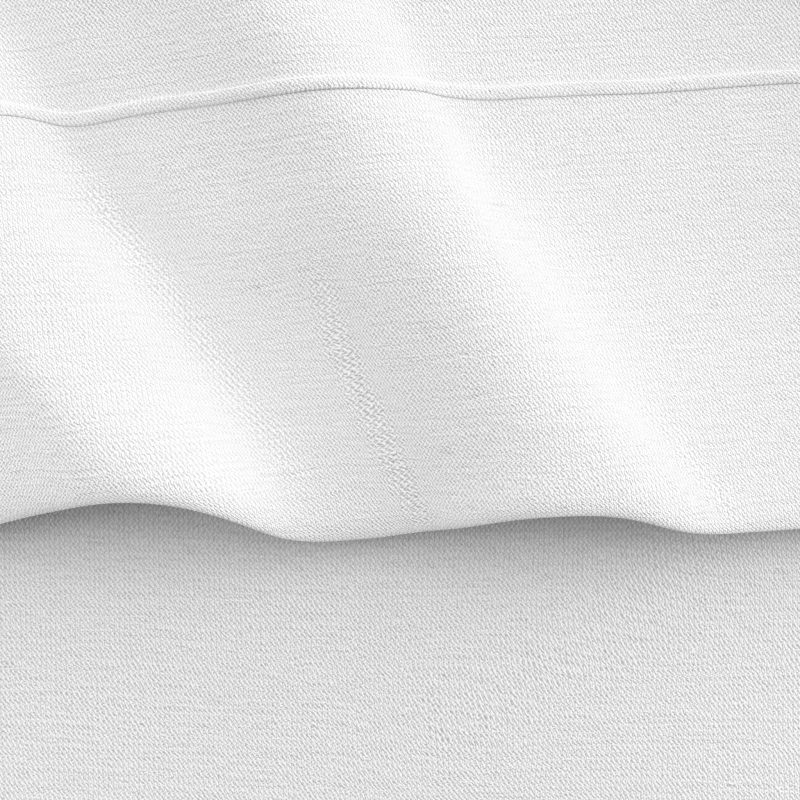 Cotton Jersey 4-Piece Bed Sheet Set, Queen, White, Solid