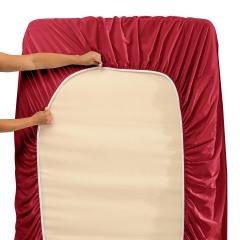 1Extra Deep Pocket King Size Sheets Sets - Fits Mattress 18-24 Inches Deep - Extra Deep Pocket Sheets - 6 Piece King Size Sheets - King Sheets Deep Pocket - Grey Sheets