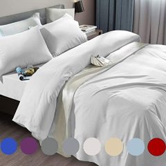 Bed Sheet Set Super Soft Microfiber 1800 Thread Count Luxury Egyptian Sheets Fit 18-24 Inch Deep Pocket Mattress Wrinkle-6 Piece (Dark Grey, Queen)