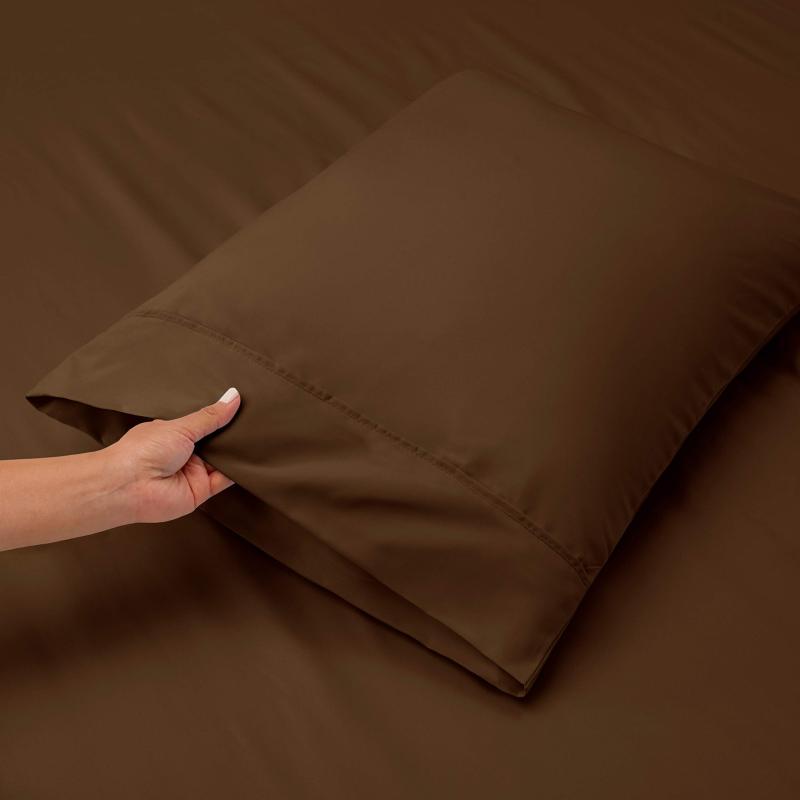 1Extra Deep Pocket King Size Sheets Sets - Fits Mattress 18-24 Inches Deep - Extra Deep Pocket Sheets - 6 Piece King Size Sheets - King Sheets Deep Pocket - Grey Sheets