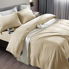 Bed Sheet Set Super Soft Microfiber 1800 Thread Count Luxury Egyptian Sheets Fit 18-24 Inch Deep Pocket Mattress Wrinkle-6 Piece (Dark Grey, Queen)