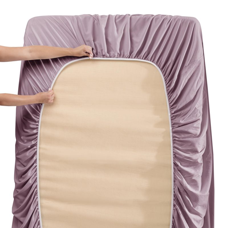 1Extra Deep Pocket King Size Sheets Sets - Fits Mattress 18-24 Inches Deep - Extra Deep Pocket Sheets - 6 Piece King Size Sheets - King Sheets Deep Pocket - Grey Sheets
