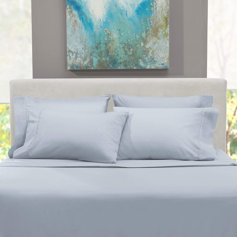 1Extra Deep Pocket King Size Sheets Sets - Fits Mattress 18-24 Inches Deep - Extra Deep Pocket Sheets - 6 Piece King Size Sheets - King Sheets Deep Pocket - Grey Sheets